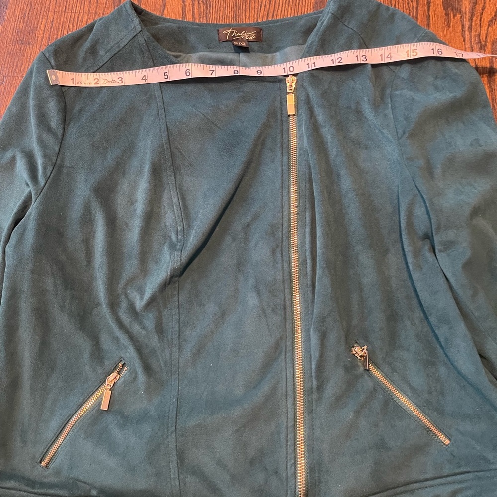 🌷✨Thalia Sodi Teal Leather Jacket - Picture 9 of 13